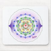 Chakra Mandala Mousepad Muismat (Voorkant)
