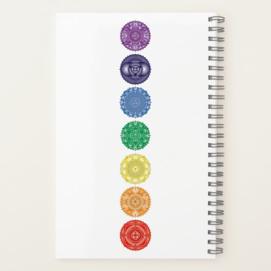 Chakra Mandala Multi-Color Notitieboek (Achterkant)