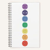 Chakra Mandala Multi-Color Notitieboek (Voorkant)