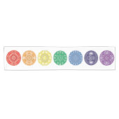 Chakra Mandala Multi-Color Table Runner Korte Tafelloper (Horizontaal)