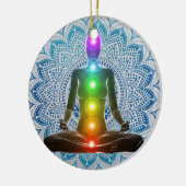 Chakra, Mandala, Spirituele Kerstmis, Chakra Gifts Keramisch Ornament (Links)