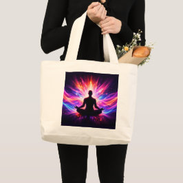 Chakra Meditatie Boodschappentas Yoga Design Grote Tote Bag