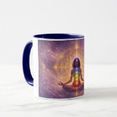 Chakra Meditatie Mok Spirituele Kunst (Voorkant links)