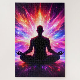 Chakra Meditatie Puzzel Kleurrijke Yoga Kunst