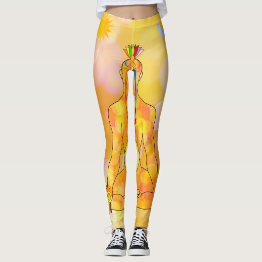Chakra meditation leggings (Voorkant)