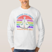 Chakra Meditation Yoga Rainbow Sunset T-shirt (Voorkant)