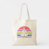 Chakra Meditation Yoga Rainbow Sunset Tote Bag (Achterkant)
