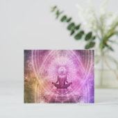 Chakra Meditation Yoga Zen Briefkaart (Staand voorkant)