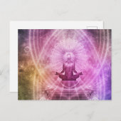 Chakra Meditation Yoga Zen Briefkaart (Voorkant / Achterkant)
