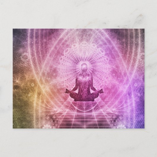 Chakra Meditation Yoga Zen Briefkaart (Voorkant)