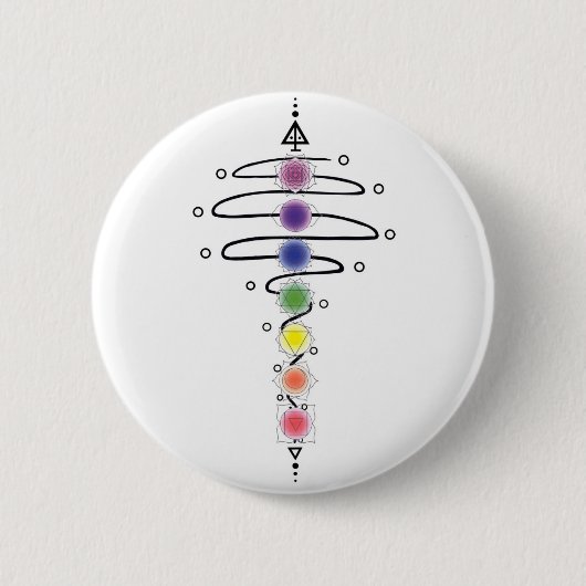 Chakra Modulator Ronde Button 5,7 Cm (Voorkant)