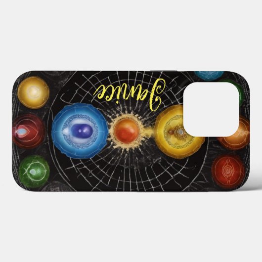 Chakra-monogram Case-Mate iPhone Case (Achterkant (horizontaal))