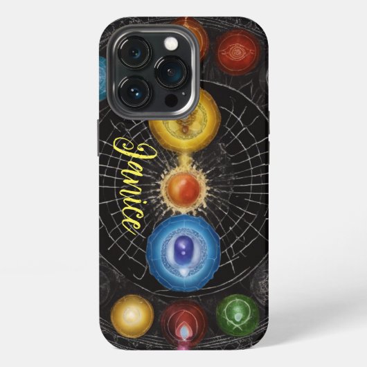 Chakra Monogram iPhone Hoesje (Achterkant)