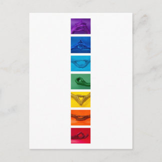 Chakra Mudra Glitter Hands Verticaal Briefkaart