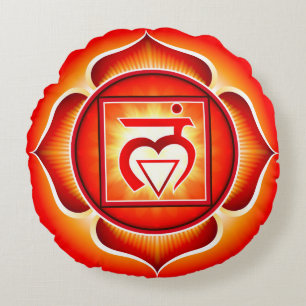 Chakra Muladhara Yoga-ronde Rond Kussen