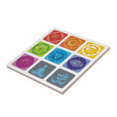 chakra,ohm,aura,zen,chakras,yoga,yogi,genezer tegeltje (Zijkant)