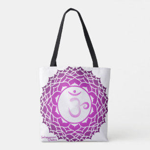 Chakra Om Namaste over gedrukt Tas