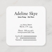 Chakra-ontwerp Vierkante Visitekaartje (Achterkant)