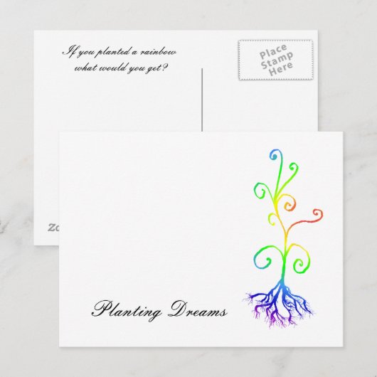 chakra plant, Plantendromen Briefkaart (Voorkant / Achterkant)