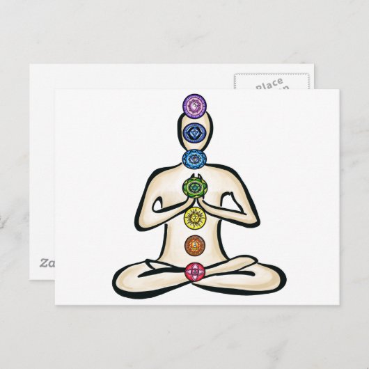 Chakra Powered Briefkaart (Voorkant / Achterkant)