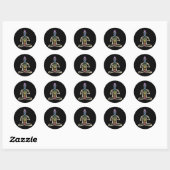 Chakra Powered Ronde Sticker (Vel)