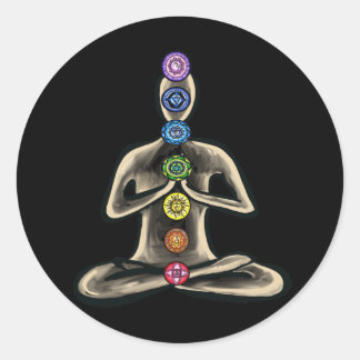 Chakra Powered Ronde Sticker