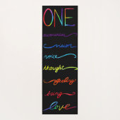 Chakra Rainbow Word Art Yoga Mat (Achterkant)
