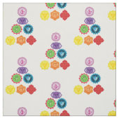 Chakra, Seven Chakras Energy System Fabric Stof (Swatch)