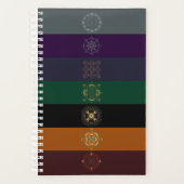 Chakra Shadow Mandala Lines Planner (Voorkant)