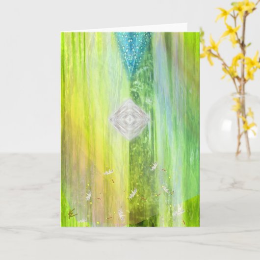 Chakra Shimmer Esoterische Meditatie Kaart (Gele Bloem)