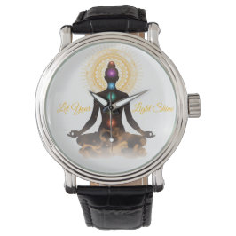 Chakra Silhouette – Let Your Light Shin Horloge