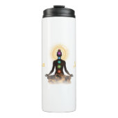 Chakra Silhouette – Let Your Light Shin Thermosbeker (Voorkant)