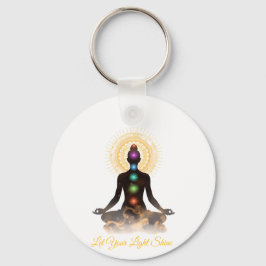 Chakra Silhouette Tabletop Plaque with Easel  Sleutelhanger