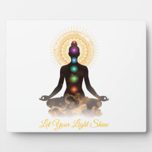 Chakra Silhouette Tafelplaquette met Ezel Fotoplaat