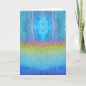 Chakra Simmer, Regenbooglicht, etherische meditati Kaart (Voorkant)