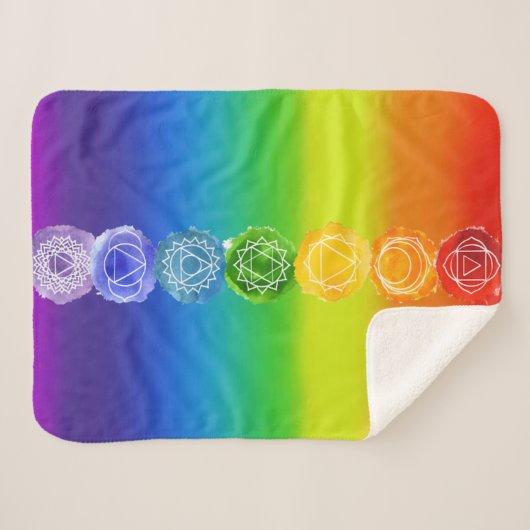 Chakra Small Sherpa Deken (Voorkant (horizontaal))