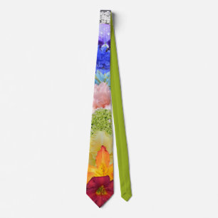 Chakra Spirituele kleuren in Flowers Stropdas