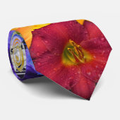 Chakra Spirituele kleuren in Flowers Stropdas (Opgerold)