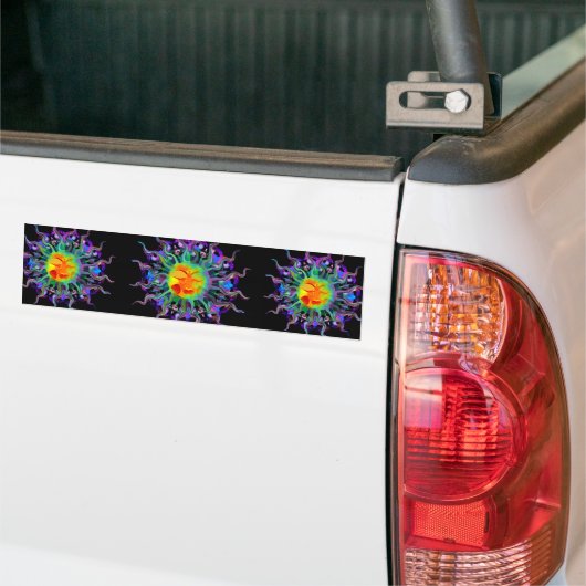 Chakra Sun Bumpersticker (Op Truck)