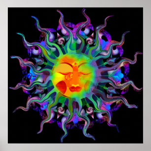 Chakra Sun Print