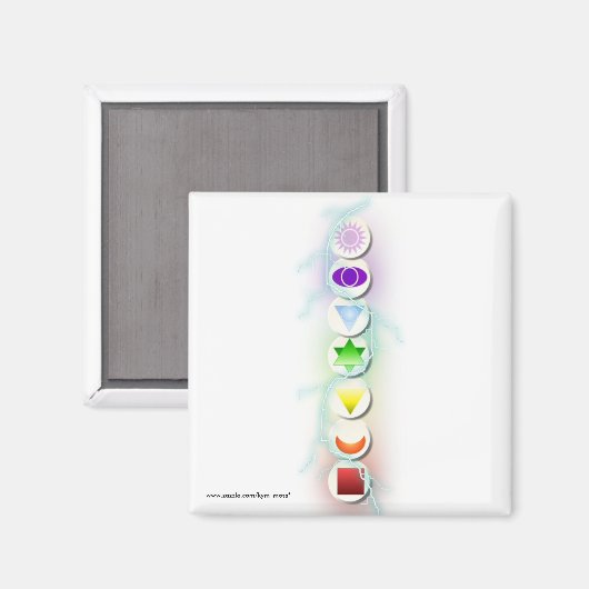 Chakra Symbolen Magnet (Voorkant / Achterkant)
