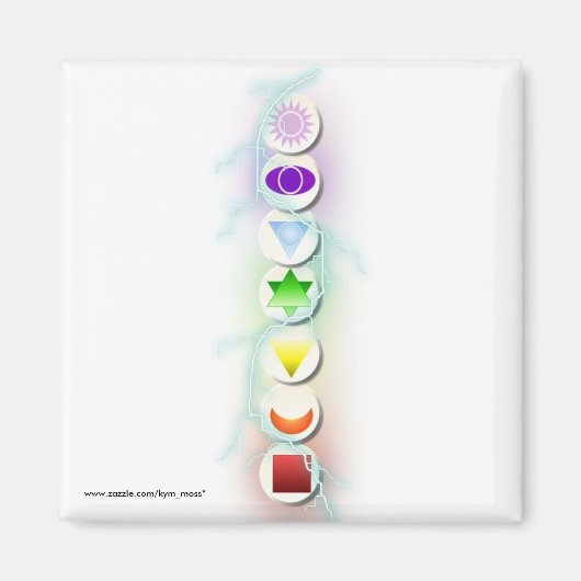 Chakra Symbolen Magnet (Voorkant)