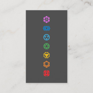 Chakra Symbool Visitekaartje – Regenboogenergie