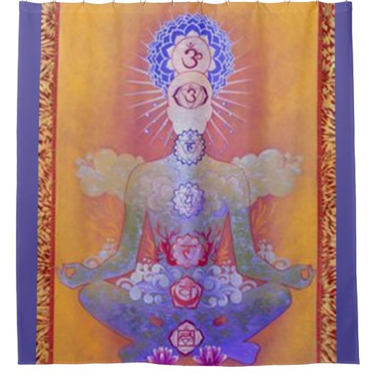 CHAKRA SYSTEEM douchegordijn (Voorkant)
