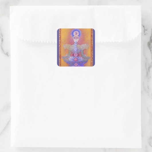CHAKRA SYSTEEM STICKER (Tas)