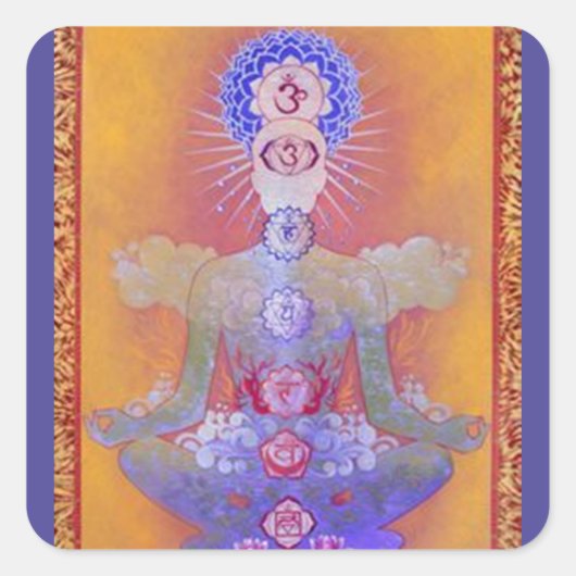 CHAKRA SYSTEEM STICKER (Voorkant)