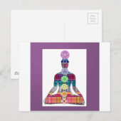 Chakra Systeem Yoga Meditatie Welzijn NVN656 Briefkaart (Voorkant / Achterkant)