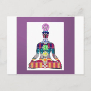 Chakra Systeem Yoga Meditatie Welzijn NVN656 Briefkaart
