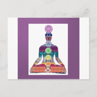 Chakra Systeem Yoga Meditatie Welzijn NVN656 Briefkaart