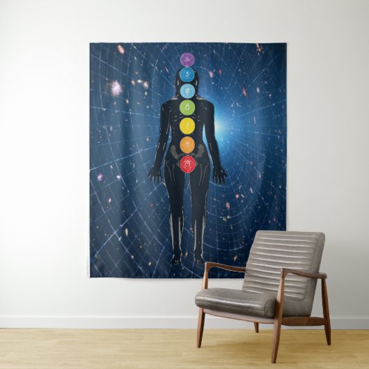 Chakra Tapestry Wandkleed (In situ)